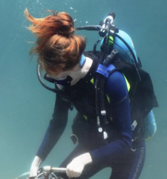 Scuba tank for "size"